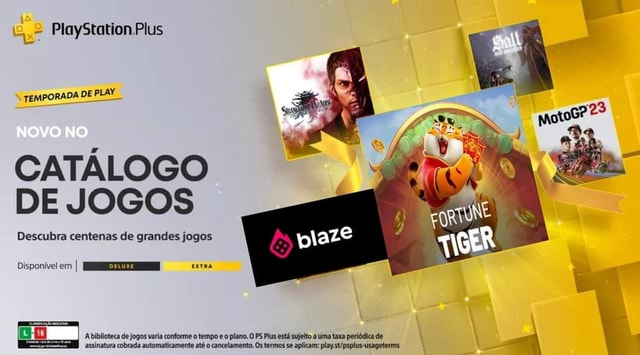 PlayStation Plus TEMPORADA DE PLAY Novo NO CATÁLOGO DE JOGOS Descubra