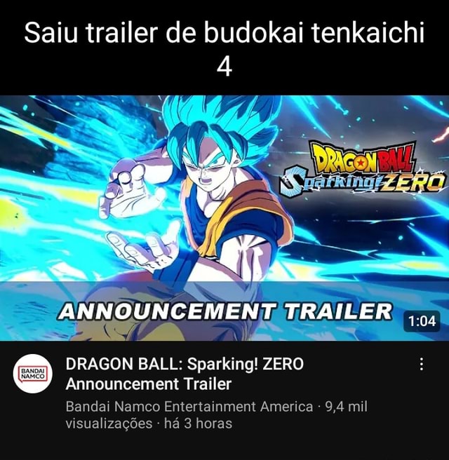 Saiu Trailer De Budokai Tenkaichi Announcement Trailer Dragon Ball