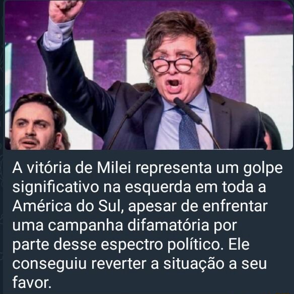 us ER a A vitória de Milei representa um golpe significativo na