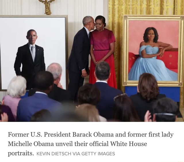 Former U S President Barack Obama And Former First Lady Michelle Obama