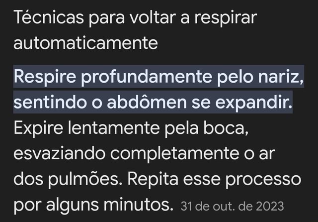 T Cnicas Para Voltar A Respirar Automaticamente Respire Profundamente