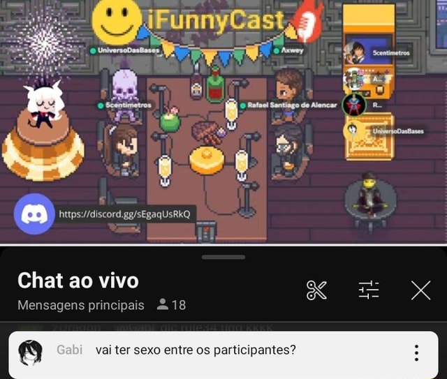 Chat Ao Vivo Mensagens Principais 18 Vai Ter Sexo Entre Os Partici