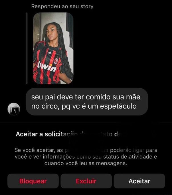 Respondeu ao seu story seu pai deve ter comido sua mãe no circo pG vc