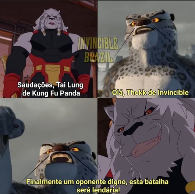 Tai Lung Saudações Tai Lung de Kung Fu Panda Finalmente um oponente