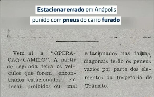 Estacionar Errado Em An Polis Punido Pneus Do Carro Furado Vem A A