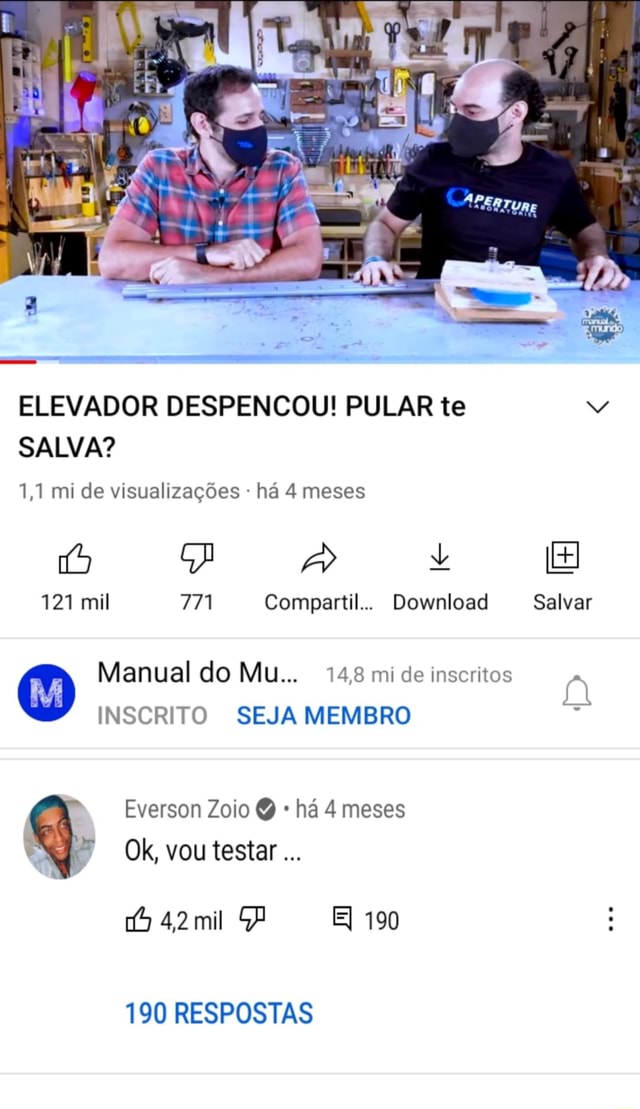 Elevador Despencou Pular Te Salva Mi De Visualiza Es H