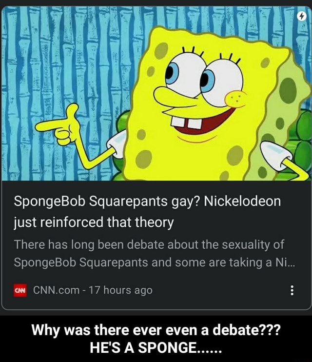 Ma Spongebob Squarepants Gay Nickelodeon Just Reinforced That Theory