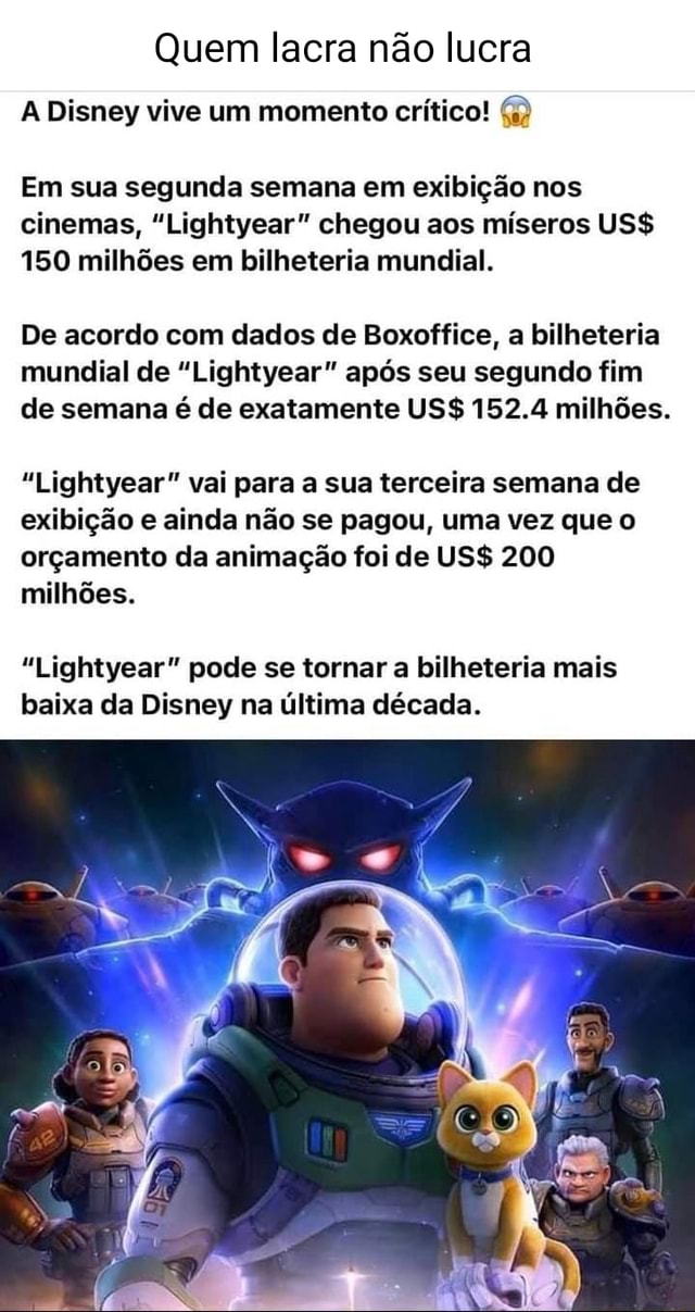 Quem lacra não lucra A Disney vive um momento crítico Em sua segunda