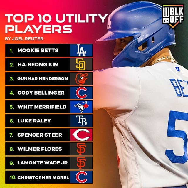 TOP 10 UTILITY PLAYERS BY JOEL REUTER 1 MOOKIE BETTS 2 HA SEONG KIM