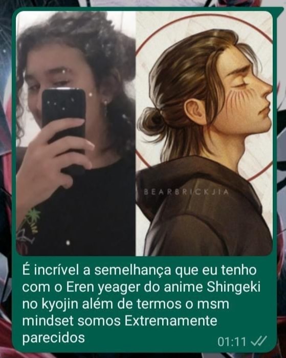 Ta Incr Vel A Semelhan A Que Eu Tenho O Eren Yeager Do Anime