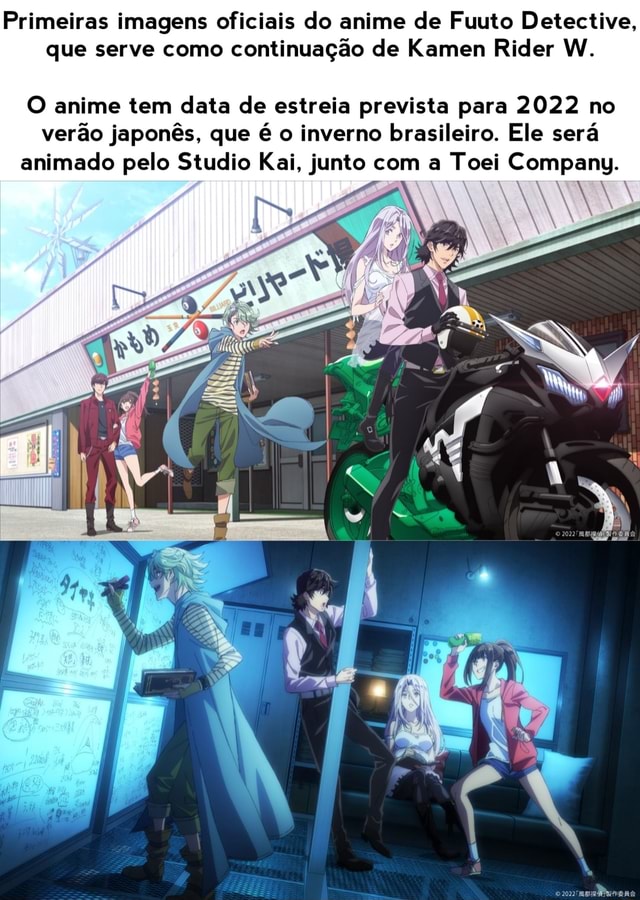 Primeiras Imagens Oficiais Do Anime De Fuuto Detective Que Serve Como