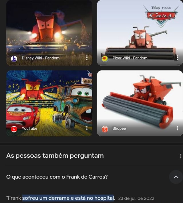 As Pessoas Tamb M Perguntam O Que Aconteceu O Frank De Carros