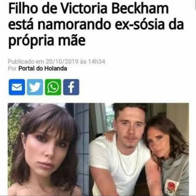 Filho De Victoria Beckham Est Namorando Ex S Sia Da Pr Pria M E Por