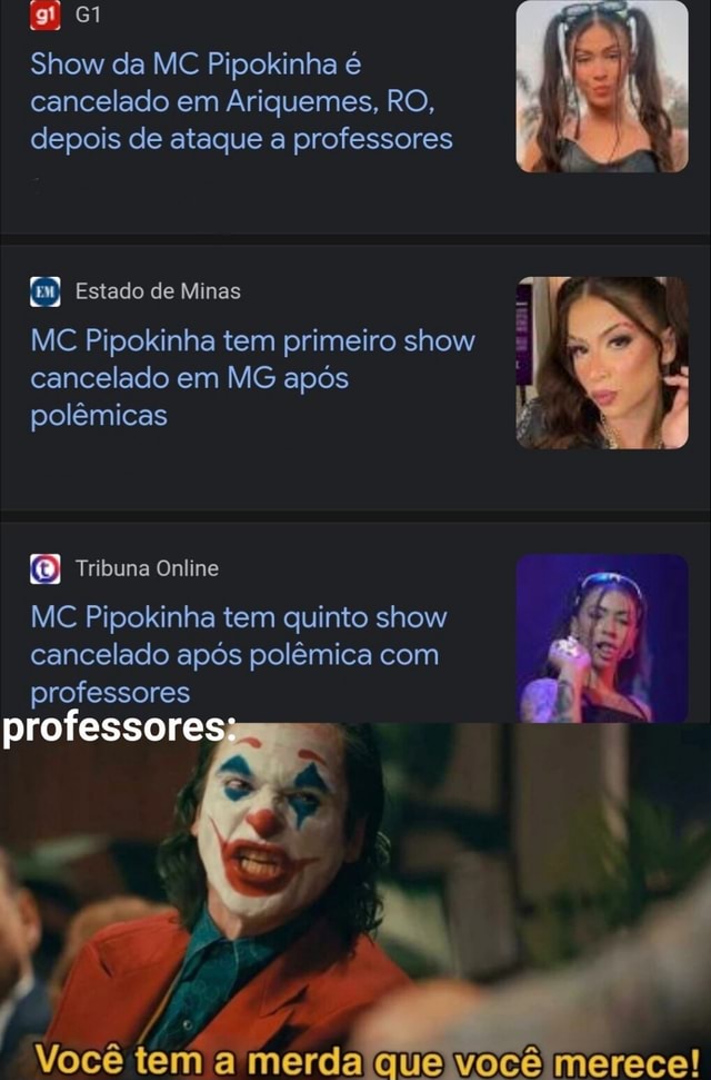 Er Show Da Mc Pipokinha Cancelado Em Ariquemes Ro Depois De Ataque