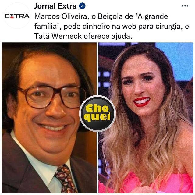 Jornal Extra Extra Marcos Oliveira O Bei Ola De A Grande Fam Lia