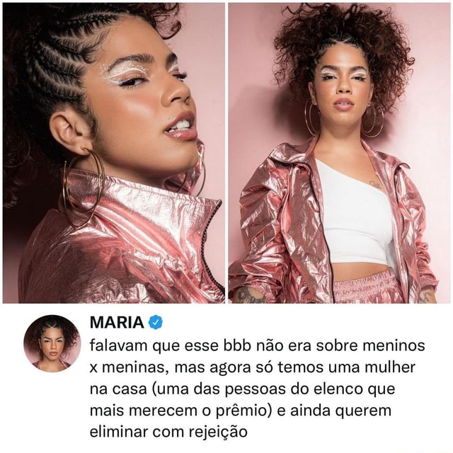 MARIA falavam que esse bbb não era sobre meninos x meninas mas agora