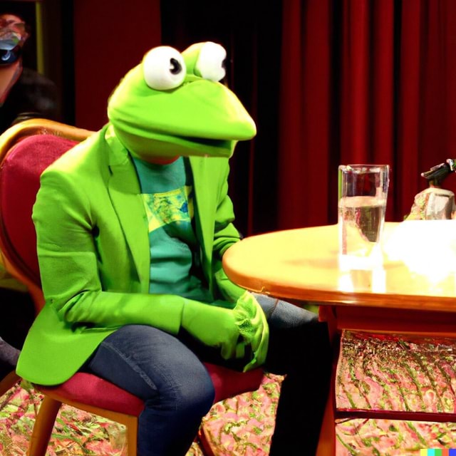 A Still Of Kermit The Frog In The Eric Andre Show 2016 IFunny Brazil