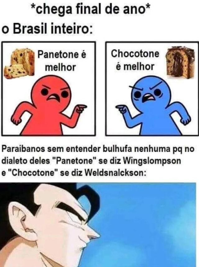 chega final de ano o Brasil inteiro Chocotone melhor Panetone é