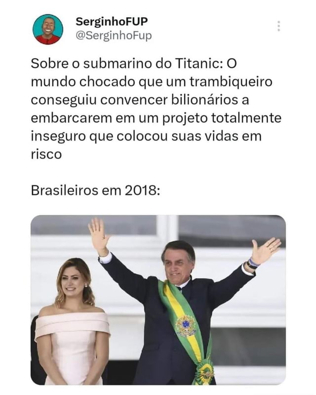 Serginhofup Qserginhofup Sobre O Submarino Do Titanic O Mundo Chocado