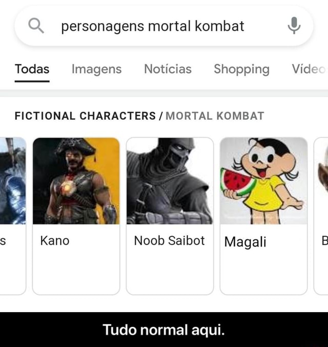 Personagens Mortal Kombat Todas Imagens Not Cias Shopping Vide