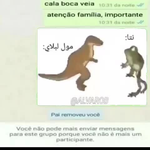 Cala boca veia atenção família importante Pai removeu você Você não