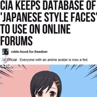 CIA KEEPS DATABASE OF JAPANESE STYLE FACES' TO USE ON ONLINE