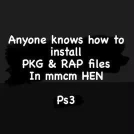 Pkg And Rap Ps3