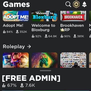 Welcome To Free Admin Brookhaven! - Roblox