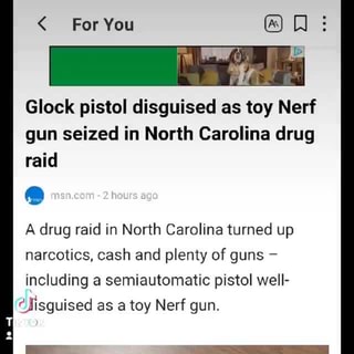 Nerf gun: Glock pistol disguised as toy seized in North Carolina raid