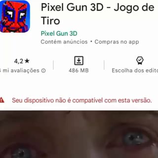 Uma pequena diferença Muda Tudo Pixel Gun - Jogo de Tiro Pixel Gun Contém  anúncios Compras no