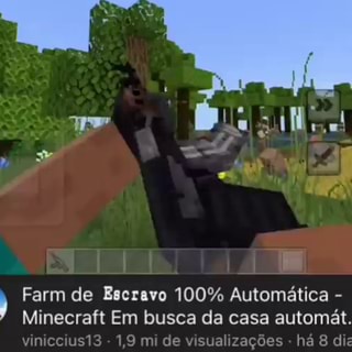 Farm de Madeira 100% Automática - Em busca da casa automática 3  Minecraft - iFunny Brazil