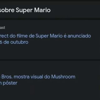 Nintendo Direct do filme de Super Mario é anunciado para o dia 06 de  outubro - Nintendo Blast