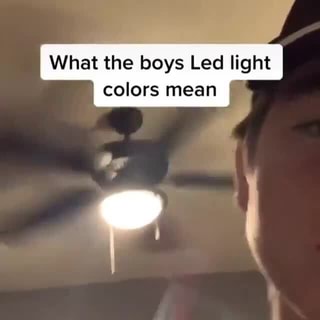 What the boys Led light colors mean iFunny Brazil