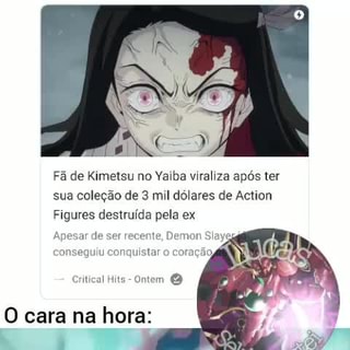 Fã de Kimetsu no Yaiba viraliza após ter sua coleção de 3 mil