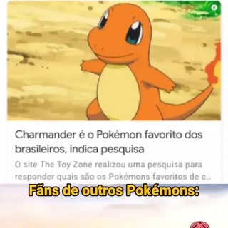 Charmander é o Pokémon favorito dos brasileiros, indica pesquisa