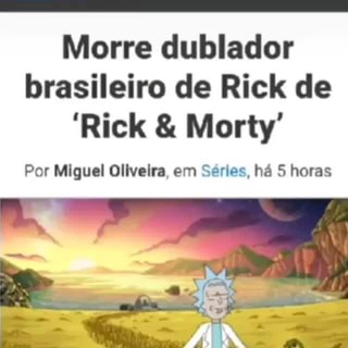 Morre Caio César Oliveira, 1ª voz do Rick, na dublagem de Rick & Morty