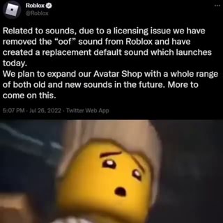 Roblox Oof Sound Being Removed Today Due to Licensing Dispute