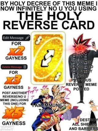 REVERSE CARD SUBREM Esse Reverse Card se encontra no seu I estado supremo,  ele é capaz de reverter I tudo e nada é capaz de anular seu efeito CARD  MAKER FOR YU-GI-0H 