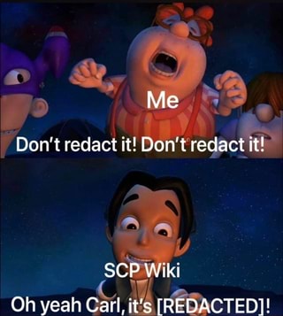 Me: the scp foundation isn't real and cognitohazards don't exist