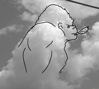 Olhem essa foto que tirei de uma nuvem que parece um gorila baforando -  iFunny Brazil