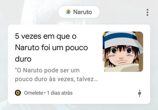 5 vezes em que o Naruto foi um pouco duro