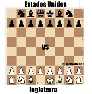 Um americano jogando xadrez um inglês sabendo que sua rainhã é imortal -  iFunny Brazil