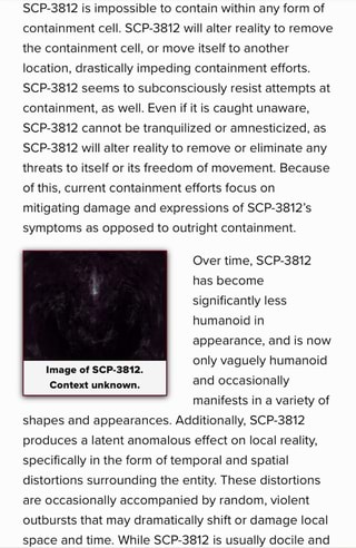 SCP-3812 (SCP Foundation) - SCP-3812 (SCP Foundation) - iFunny