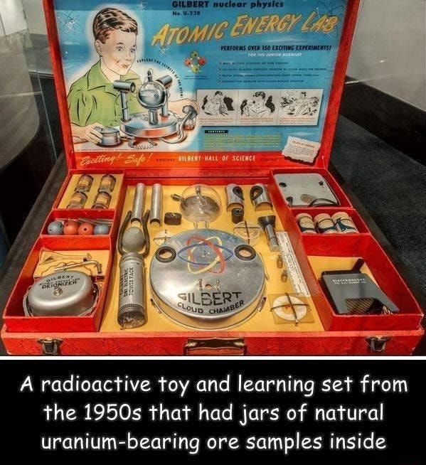 A Radioactive Toy And Learning Set From The 1950s That Had Jars Of ...