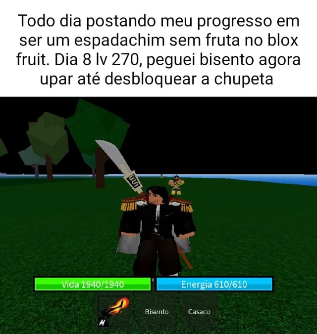 Passo a passo de como melhorar o BISENTO no blox fruits. Roblox. 