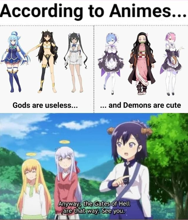 Deusas em Demonios Animes Animes lr pro céu lr pro prol - iFunny