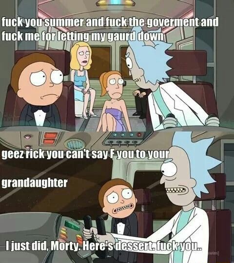 Oh geez Rick, Is this a cross-over? - 9GAG