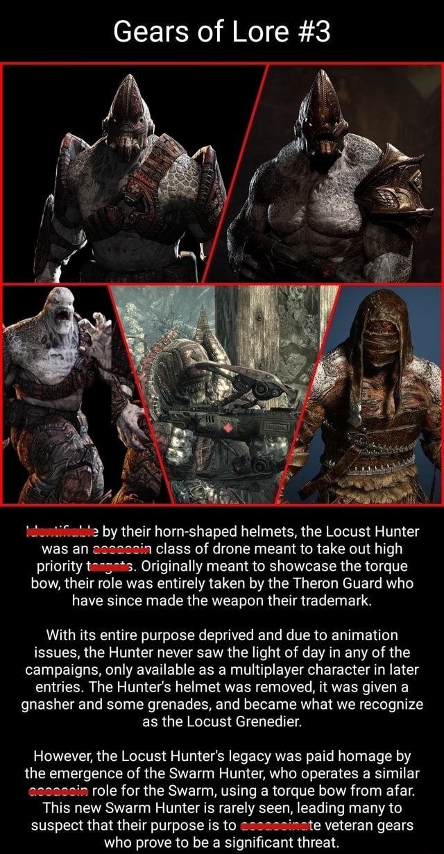 What locust character design do you like the most? It can be either  lore/campaign accurate or a multiplayer skin like the thrashball drone. :  r/GearsOfWar