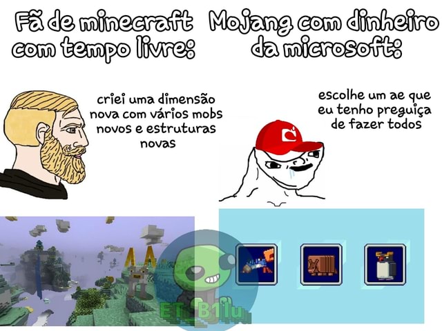 Quem você salvaria? adm da choquei curte e comenta capivara do minecraft só  olha - iFunny Brazil