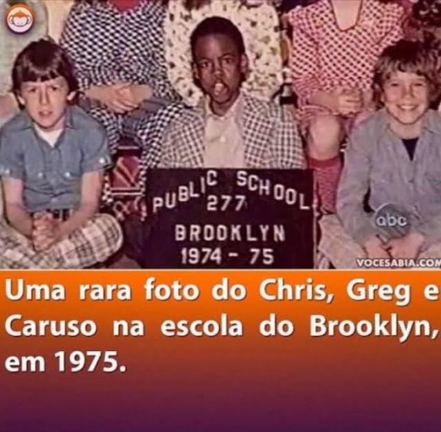 Sty BROOKLYN 1974 Uma rara foto do Chris Greg e e Caruso na